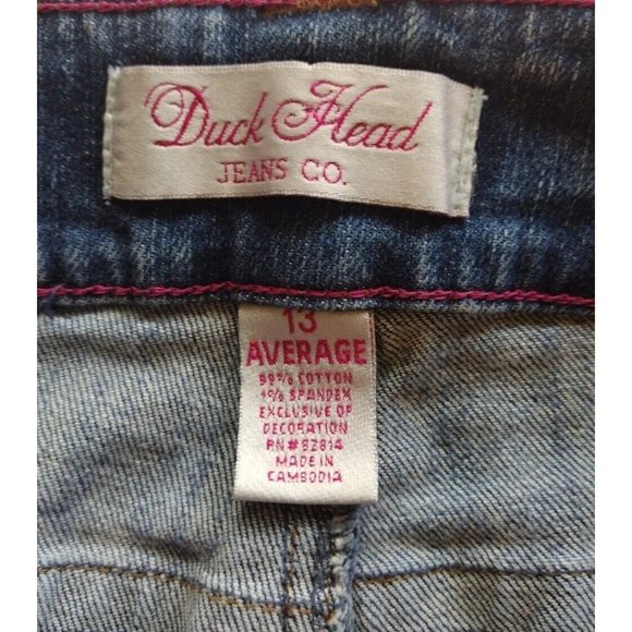 Duck Head Jeans Juniors 13 Wide Leg Mild Distressed Pockets - Picture 5 of 15